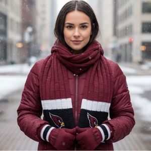 Arizona Cardinals Scarf and Glove Set